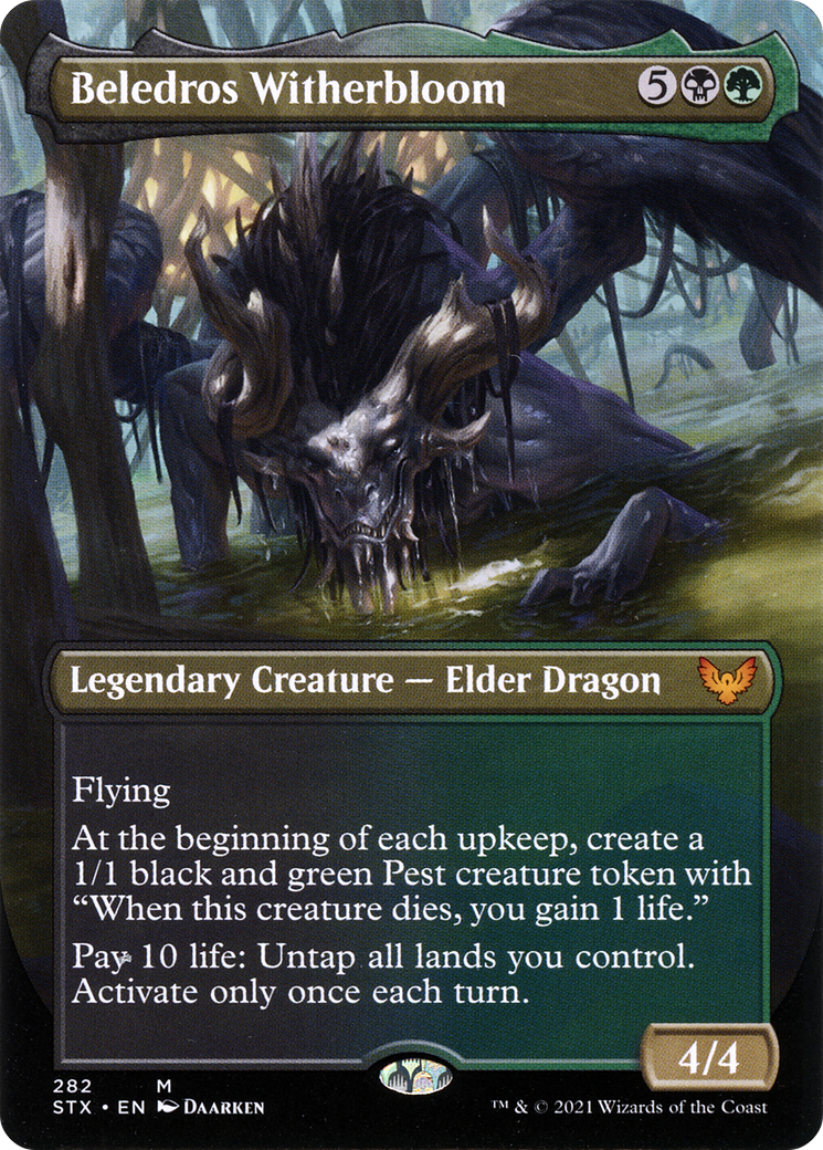 Beledros Witherbloom (STX-282) - [Strixhaven: School of Mages] (Borderless) Foil