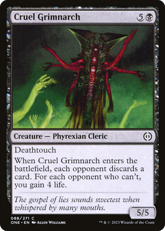 Cruel Grimnarch (ONE-088) - [Phyrexia: All Will Be One] Foil