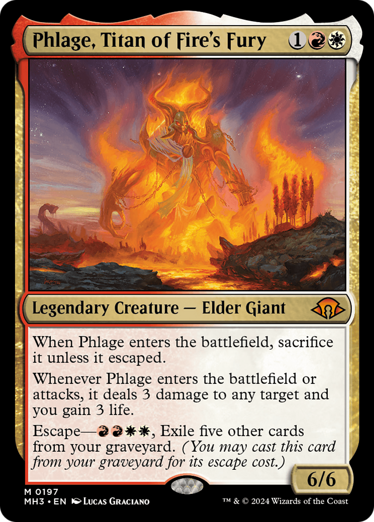 Phlage, Titan de la fureur du feu (MH3-197) - [Modern Horizons 3] Foil 