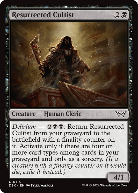 Resurrected Cultist (DSK-115) - [Duskmourn: House of Horror] Foil