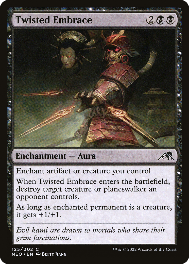 Twisted Embrace (NEO-125) - [Kamigawa: Neon Dynasty] Foil