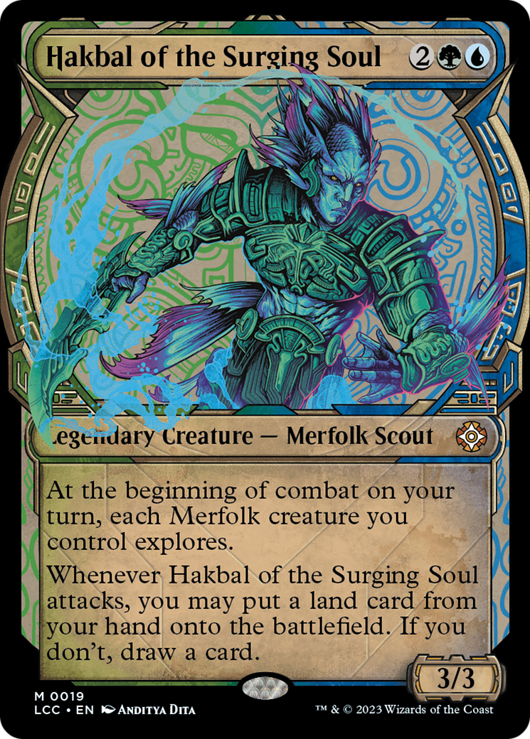 Hakbal of the Surging Soul (Showcase) (LCC-019) - [The Lost Caverns of Ixalan Commander]: (Showcase)