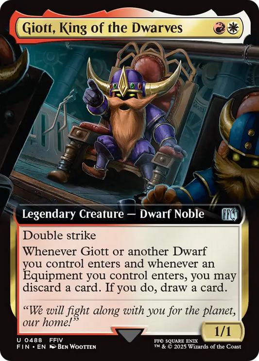 Giott, King of the Dwarves (FIN-488) - [FINAL FANTASY]: (Extended Art)