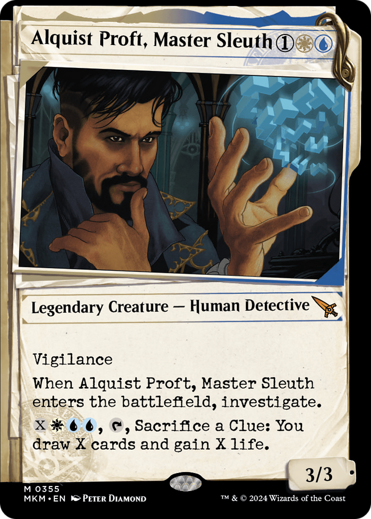 Alquist Proft, Master Sleuth (MKM-355) - [Murders at Karlov Manor]: (Showcase) Foil