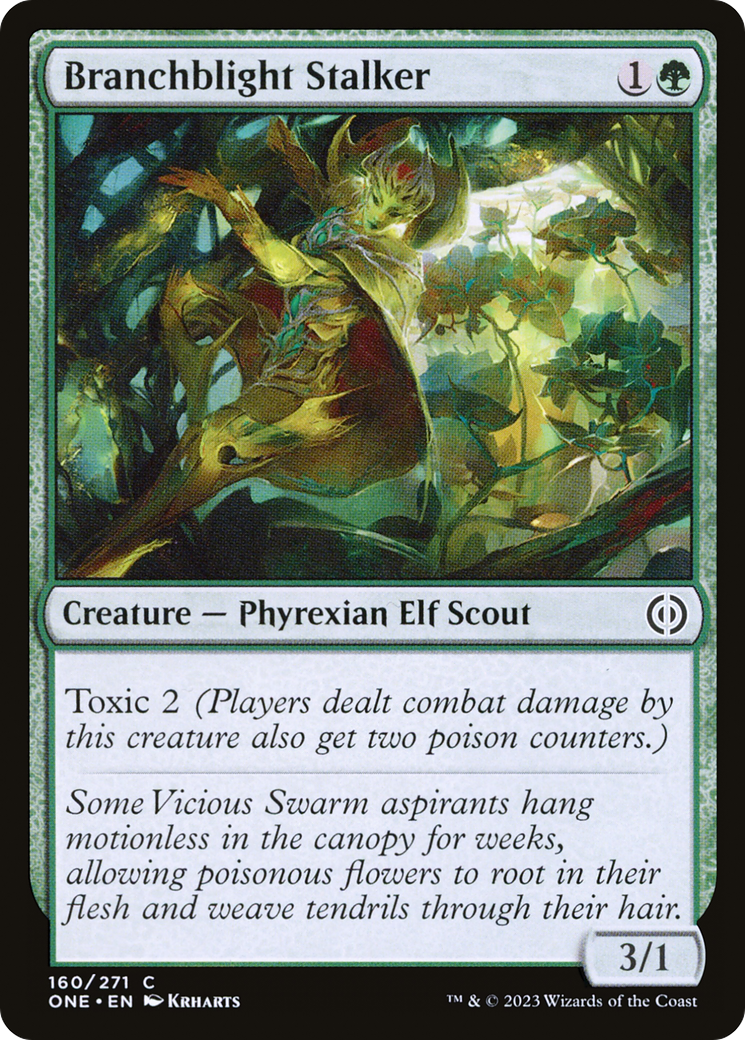 Branchblight Stalker (ONE-160) - [Phyrexia: All Will Be One] Foil