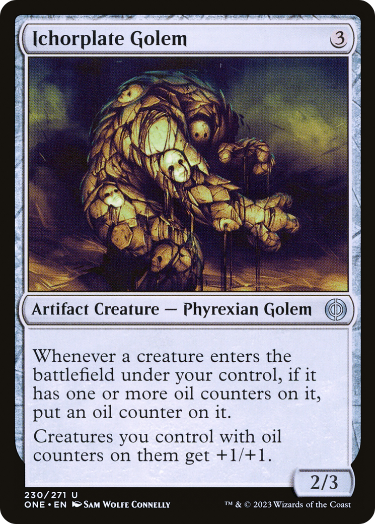 Ichorplate Golem (ONE-230) - [Phyrexia: All Will Be One] Foil