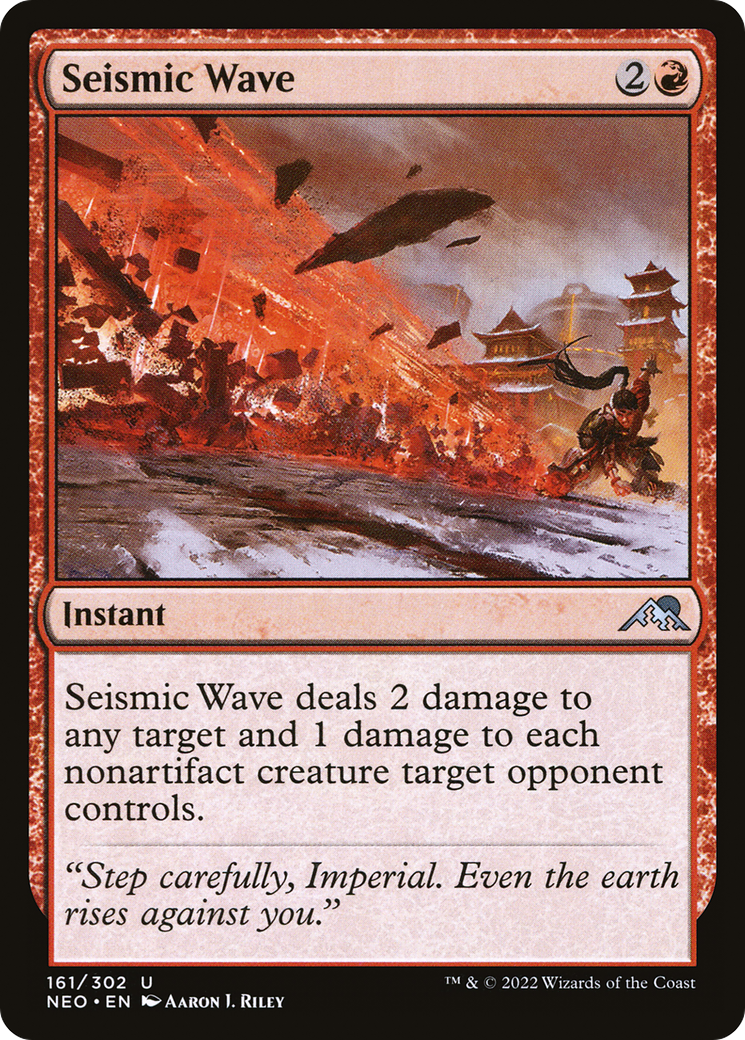 Seismic Wave (NEO-161) - [Kamigawa: Neon Dynasty] Foil