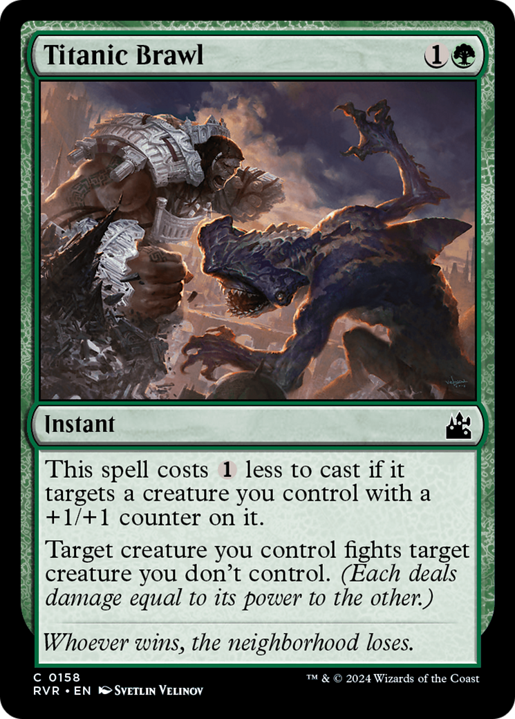 Titanic Brawl (RVR-158) - [Ravnica Remastered] Foil