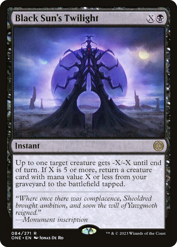 Black Sun's Twilight (ONE-084) - [Phyrexia: All Will Be One] Foil