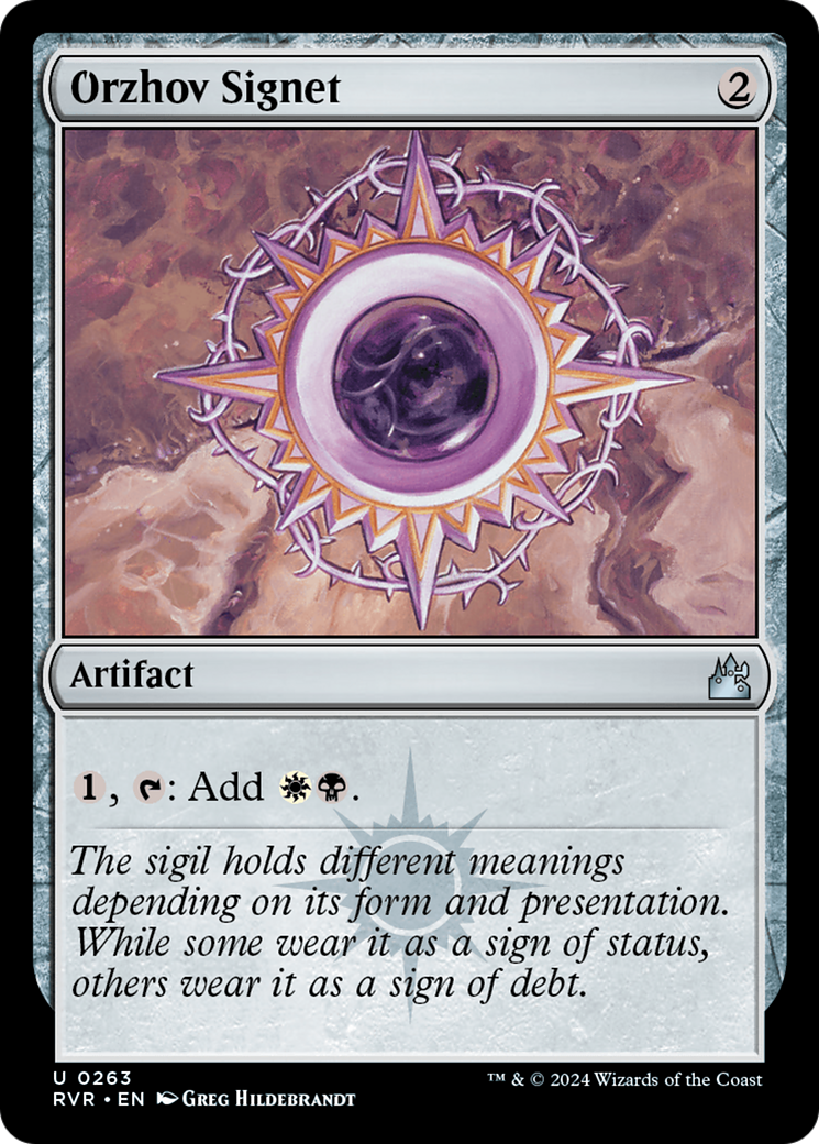 Orzhov Signet (RVR-263) - [Ravnica Remastered]