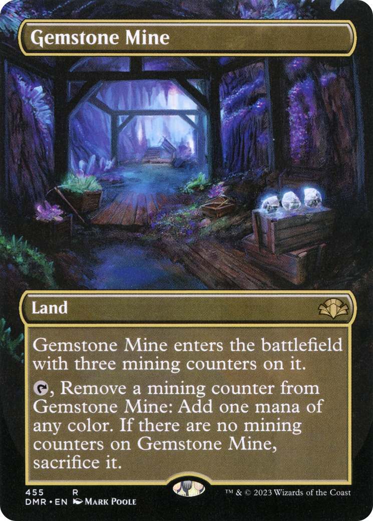 Gemstone Mine (DMR-455) - [Dominaria Remastered] (Borderless) Foil