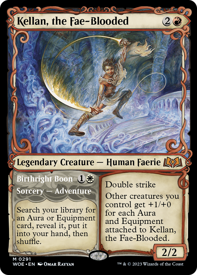 Kellan, the Fae-Blooded (Showcase) (WOE-291) - [Wilds of Eldraine]: (Showcase)
