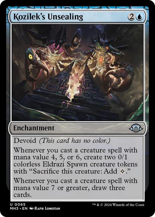 Descellement de Kozilek (MH3-065) - [Modern Horizons 3] : (dépourvu) 