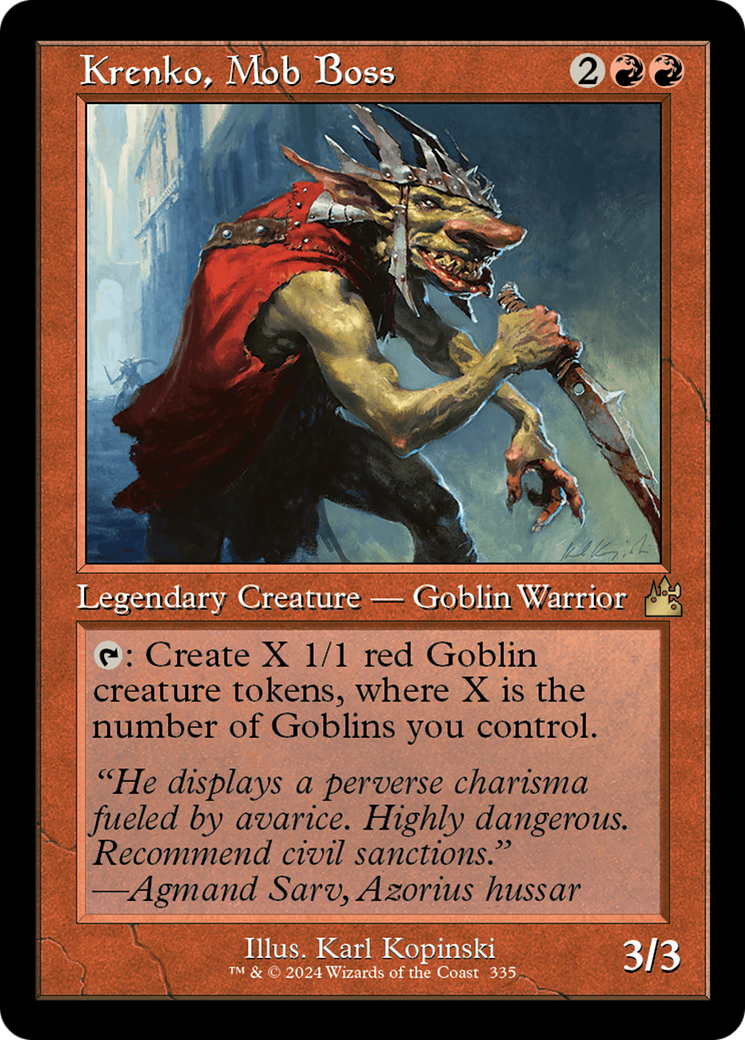 Krenko, Mob Boss (RVR-335) - [Ravnica Remastered]