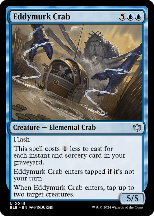 Eddymurk Crab (BLB-048) - [Bloomburrow] Foil