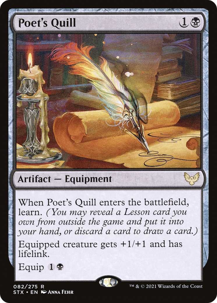 Poet's Quill (STX-082) - [Strixhaven: School of Mages]