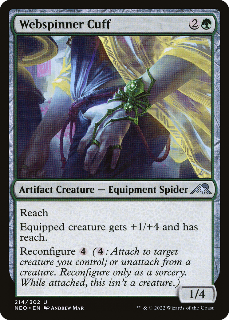 Webspinner Cuff (NEO-214) - [Kamigawa: Neon Dynasty] Foil