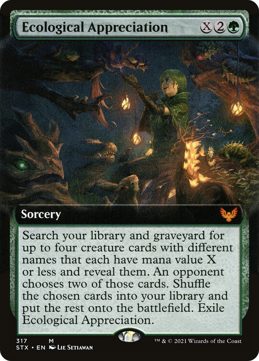 Ecological Appreciation (Extended Art) (STX-317) - [Strixhaven: School of Mages]: (Extended Art)