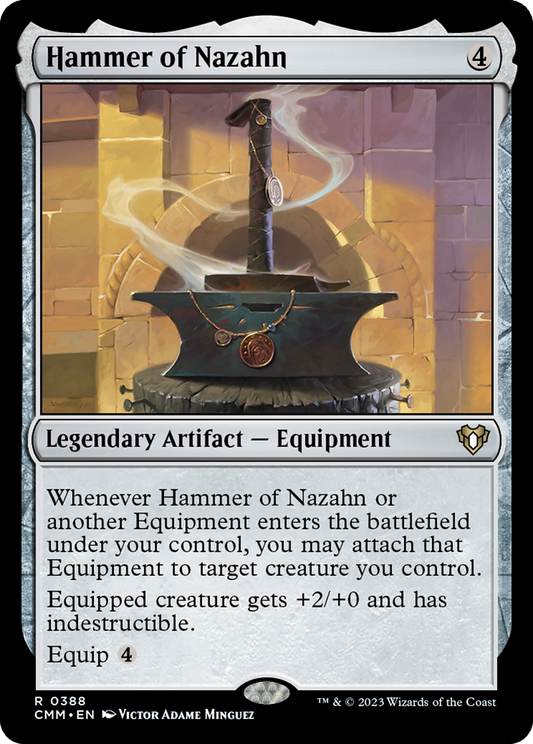 Hammer of Nazahn (CMM-388) - [Commander Masters] Foil