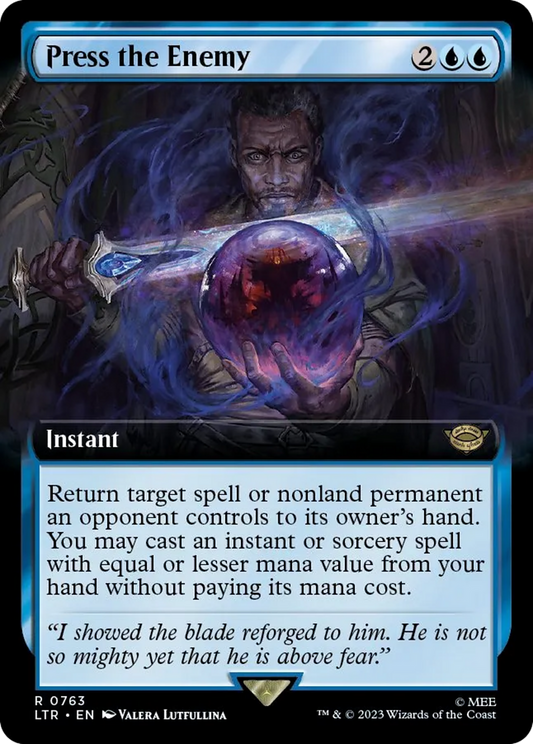 Press the Enemy (LTR-763) - [The Lord of the Rings: Tales of Middle-earth]: (Extended Art) Foil