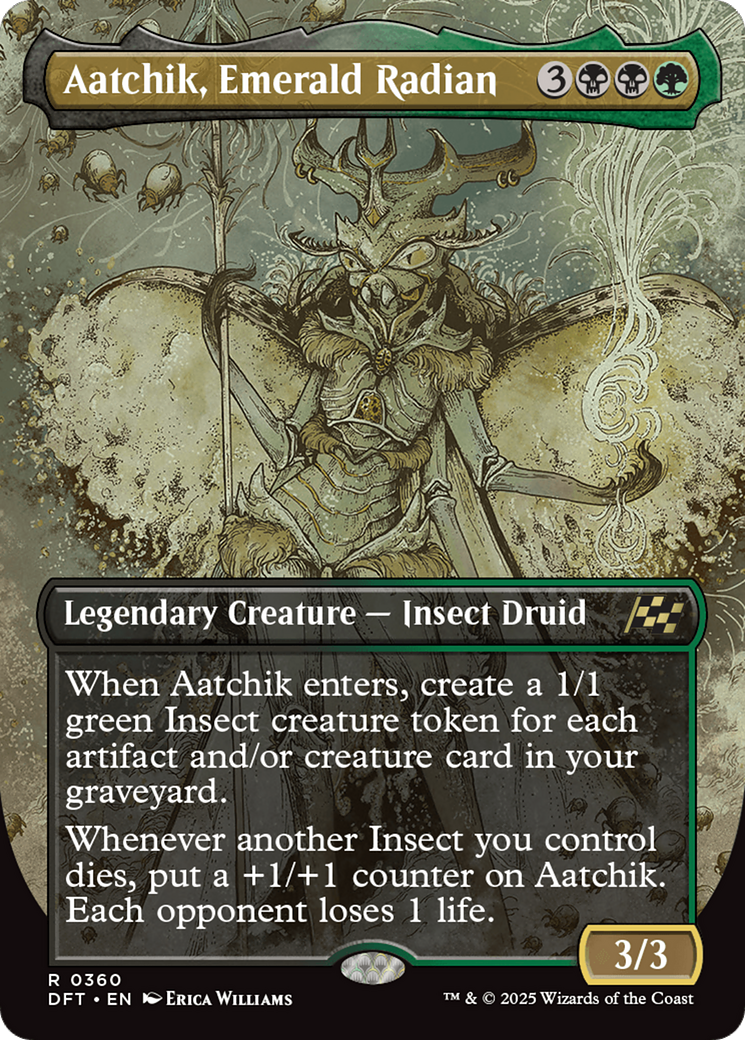 Aatchik, Emerald Radian (Borderless) (DFT-360) - [Aetherdrift] (Borderless)
