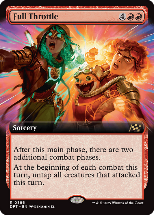 Full Throttle (DFT-386) - [Aetherdrift]: (Extended Art) Foil