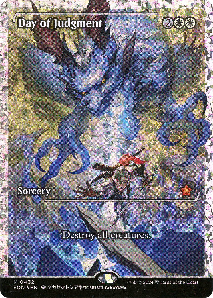 Day of Judgment (FDN-432) - [Foundations]: (borderless, Showcase) Foil