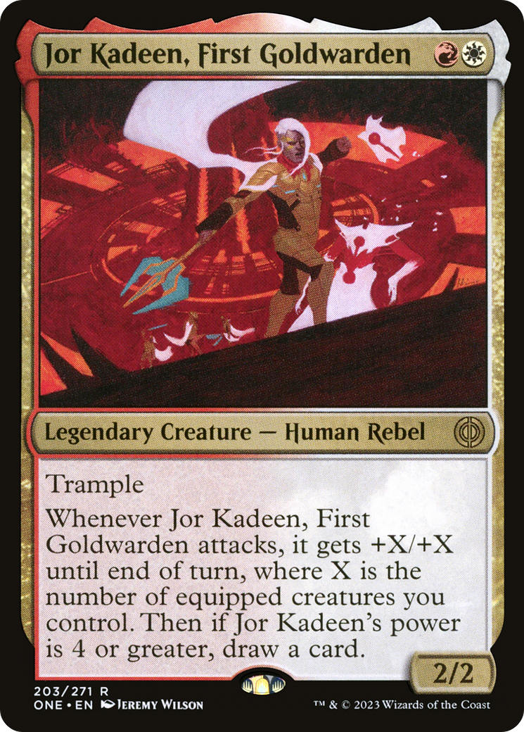 Jor Kadeen, First Goldwarden (ONE-203) - [Phyrexia: All Will Be One]