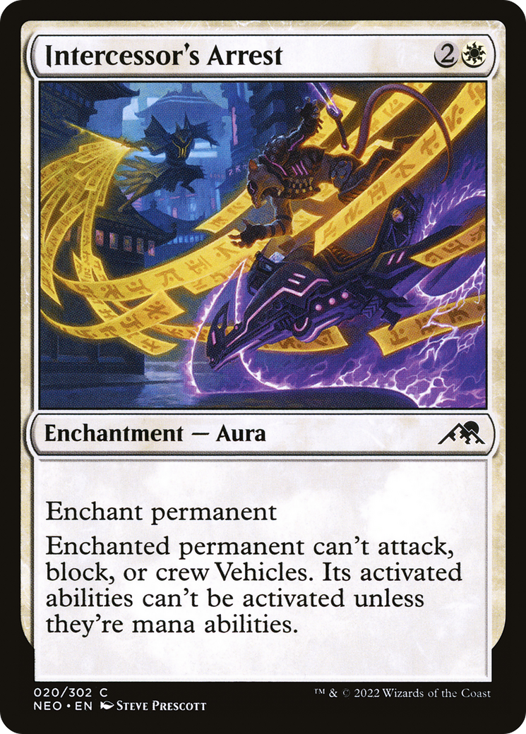 Intercessor's Arrest (NEO-020) - [Kamigawa: Neon Dynasty] Foil