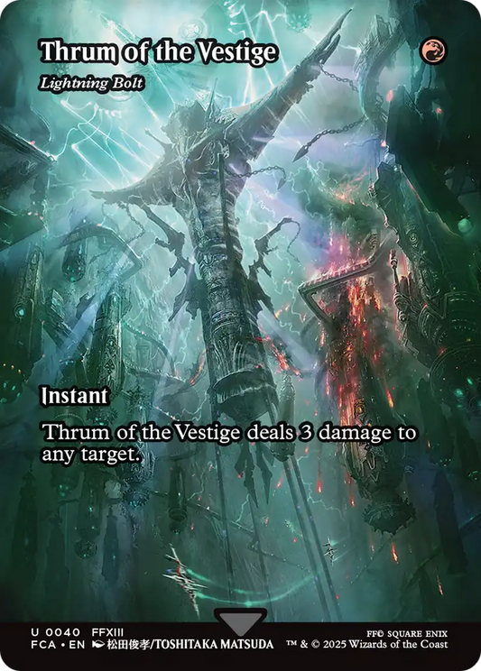 Lightning Bolt (FCA-040) - [FINAL FANTASY: Through the Ages] / Thrum of the Vestige (Borderless) Foil