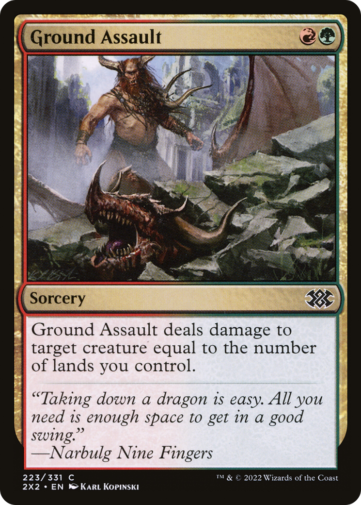 Ground Assault (2X2-223) - [Double Masters 2022] Foil