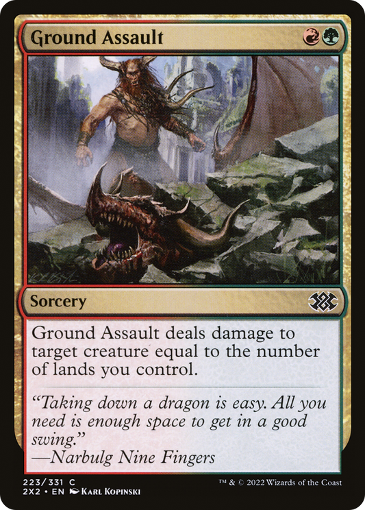 Ground Assault (2X2-223) - [Double Masters 2022] Foil