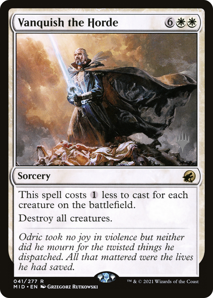 Vanquish the Horde (PPMID-041) - [Innistrad: Midnight Hunt Promos] Foil