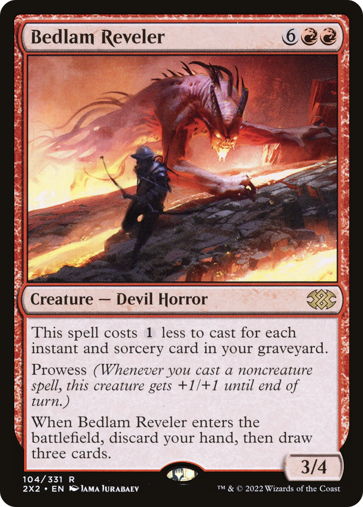 Bedlam Reveler (2X2-104) - [Double Masters 2022] Foil