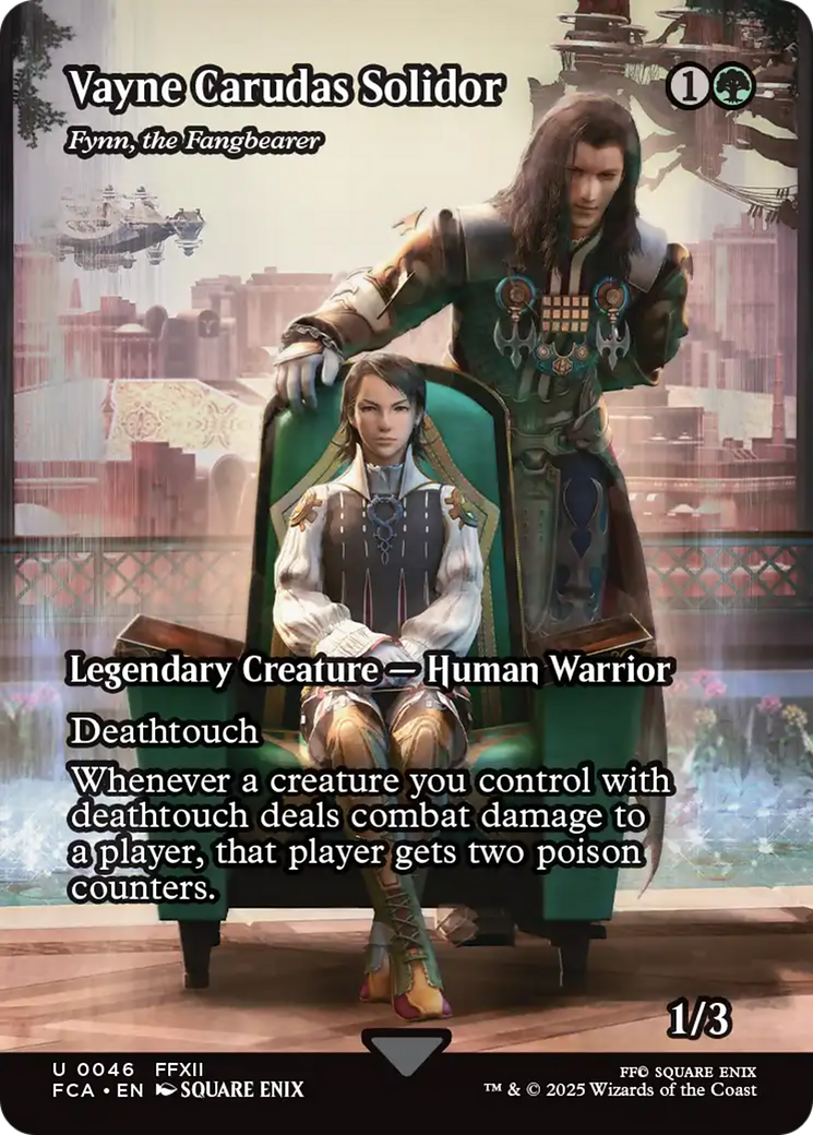 Fynn, the Fangbearer (FCA-046) - [FINAL FANTASY: Through the Ages] / Vayne Carudas Solidor (Borderless) Foil