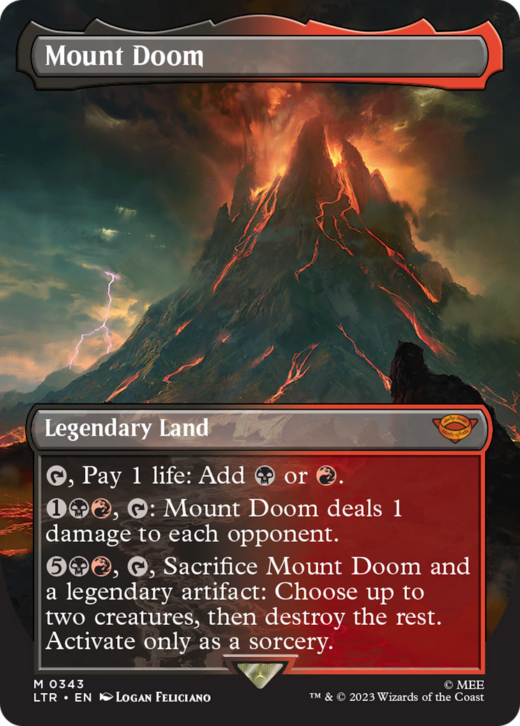 Mount Doom (LTR-343) - [The Lord of the Rings: Tales of Middle-earth] (Borderless)
