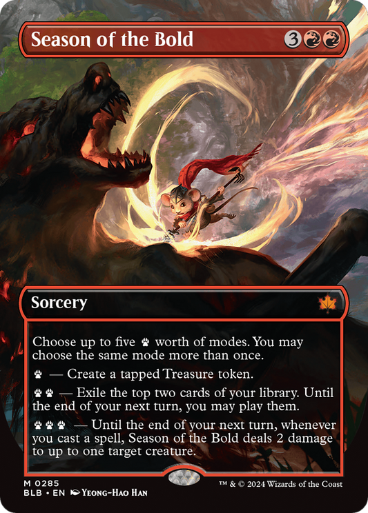 Season of the Bold (BLB-285) - [Bloomburrow]: (Showcase) (Borderless)