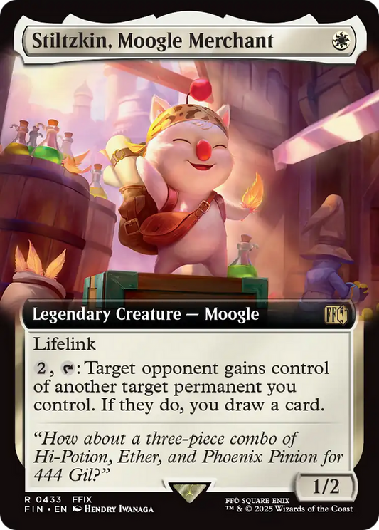 Stiltzkin, Moogle Merchant (FIN-433) - [FINAL FANTASY]: (Extended Art) Foil