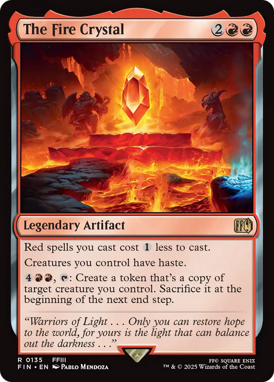 The Fire Crystal (FIN-135) - [FINAL FANTASY] Foil