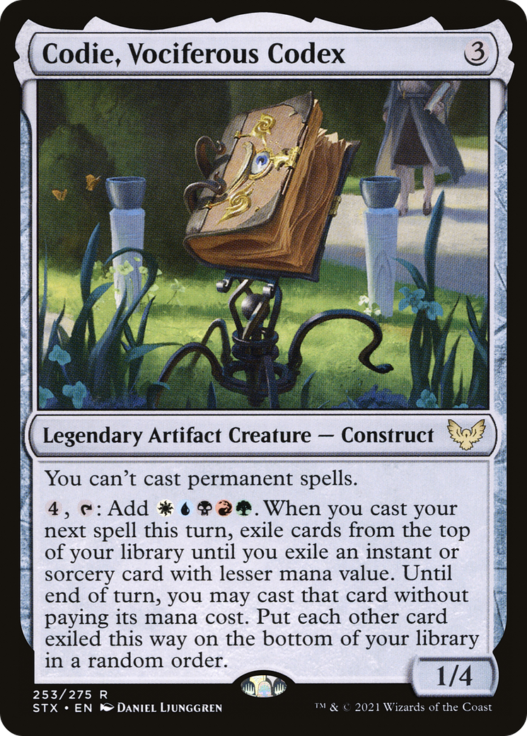 Codie, Vociferous Codex (STX-253) - [Strixhaven: School of Mages] Foil