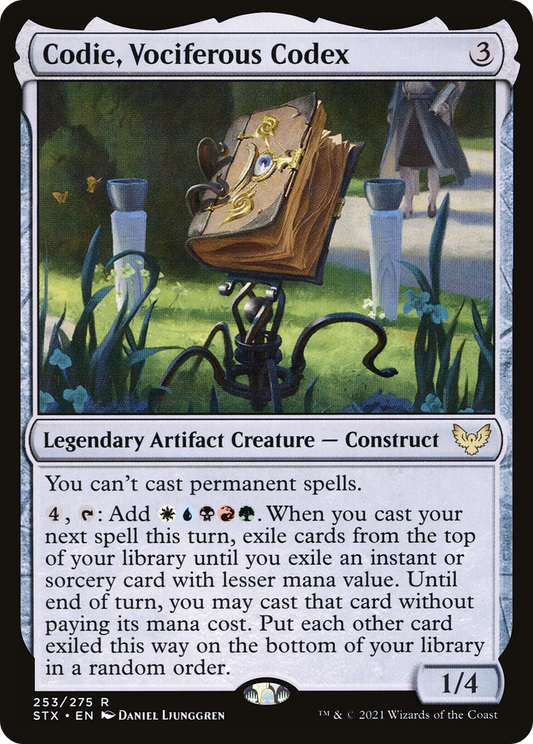 Codie, Vociferous Codex (STX-253) - [Strixhaven: School of Mages]