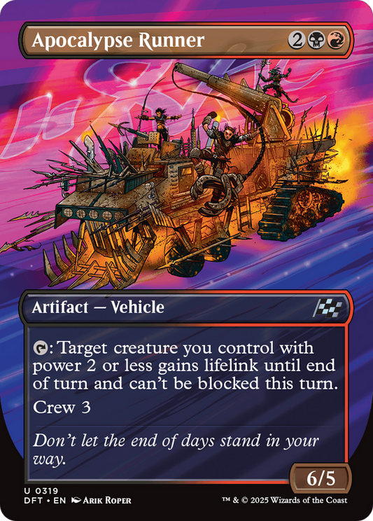 Apocalypse Runner (Borderless) (DFT-319) - [Aetherdrift] Foil