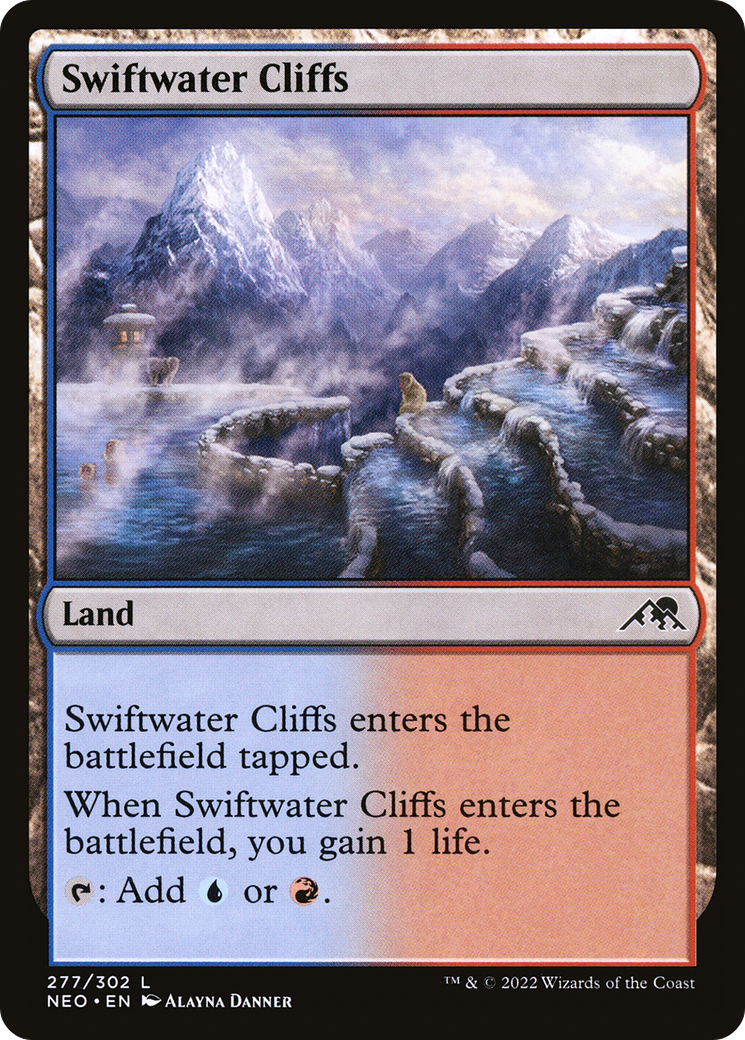 Swiftwater Cliffs (NEO-277) - [Kamigawa: Neon Dynasty]