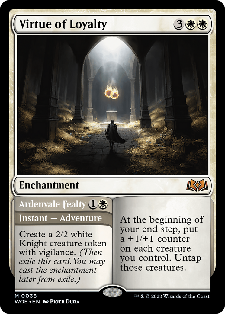 Virtue of Loyalty (WOE-038) - [Wilds of Eldraine] Foil