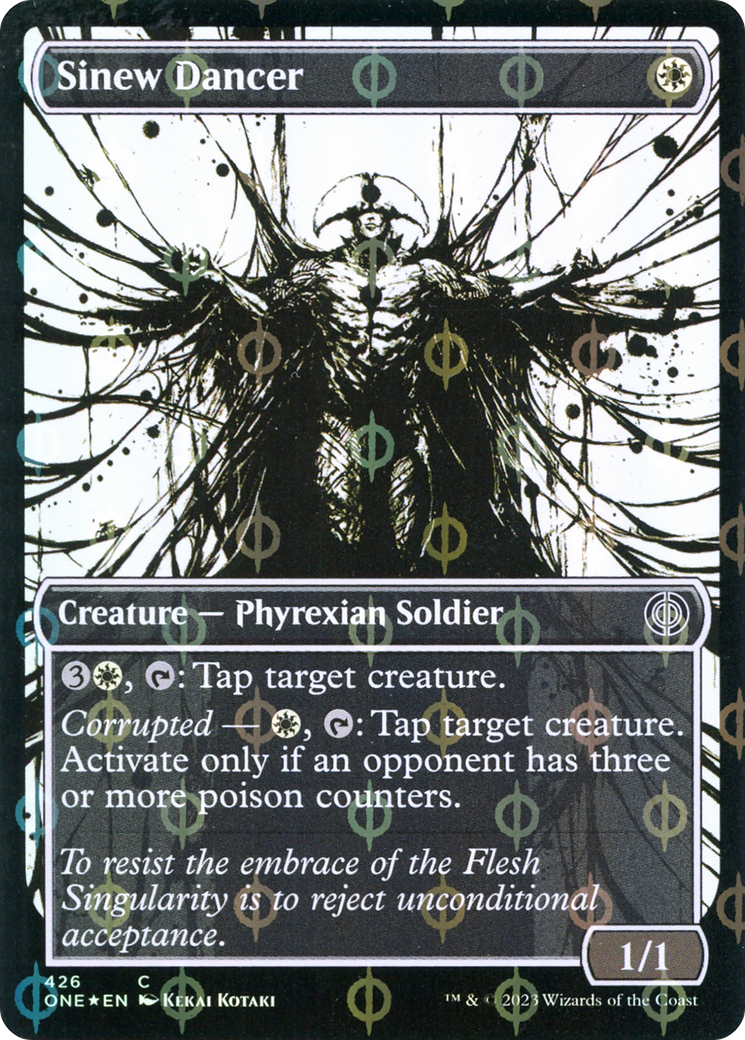 Sinew Dancer (ONE-426) - [Phyrexia: All Will Be One]: (Showcase) Foil
