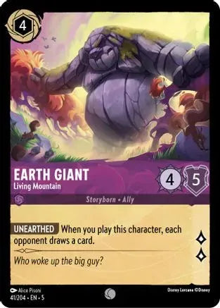 Earth Giant - Living Mountain (41/204) Cold Foil - Shimmering Skies - Emmett's ToyStop