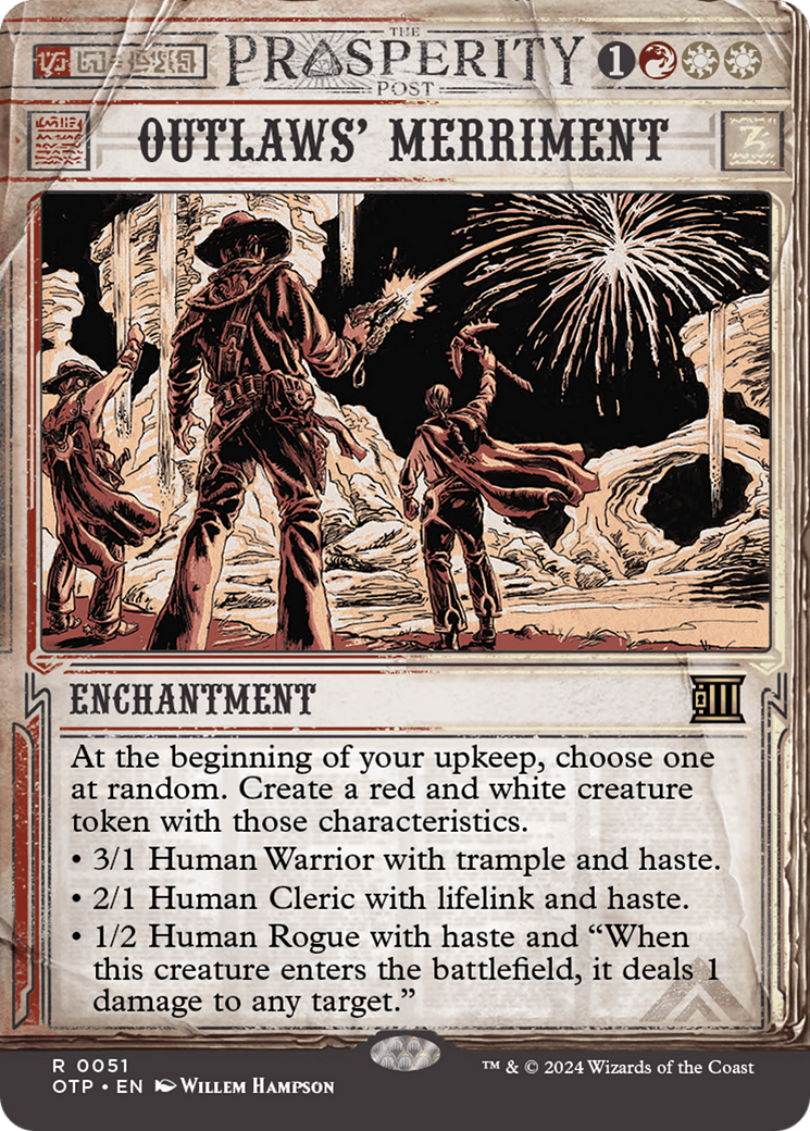 Outlaws' Merriment (OTP-051) - [Breaking News]: (Showcase) (Borderless)