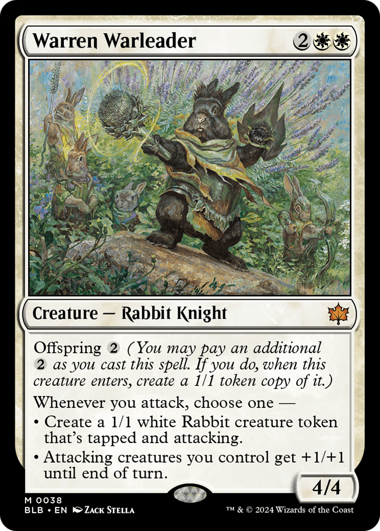 Warren Warleader (BLB-038) - [Bloomburrow] Foil