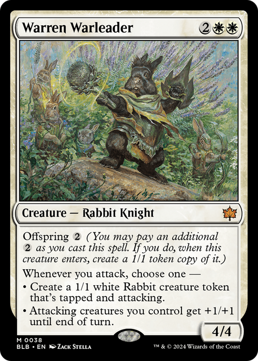 Warren Warleader (BLB-038) - [Bloomburrow] Foil