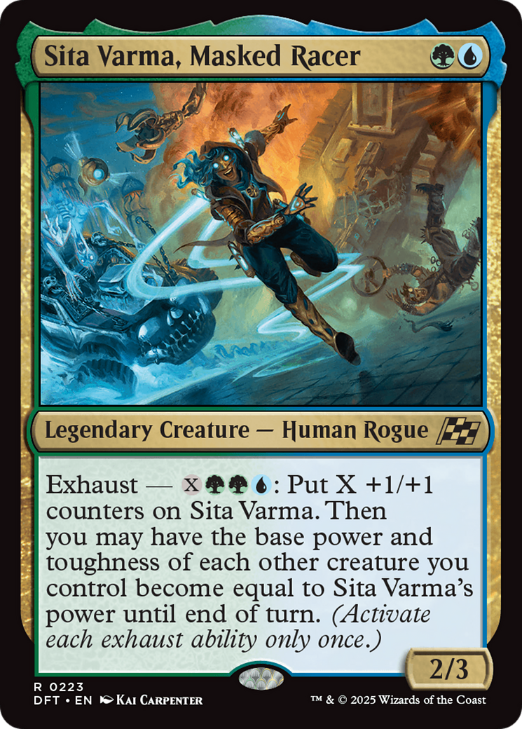 Sita Varma, Masked Racer (DFT-223) - [Aetherdrift] Foil
